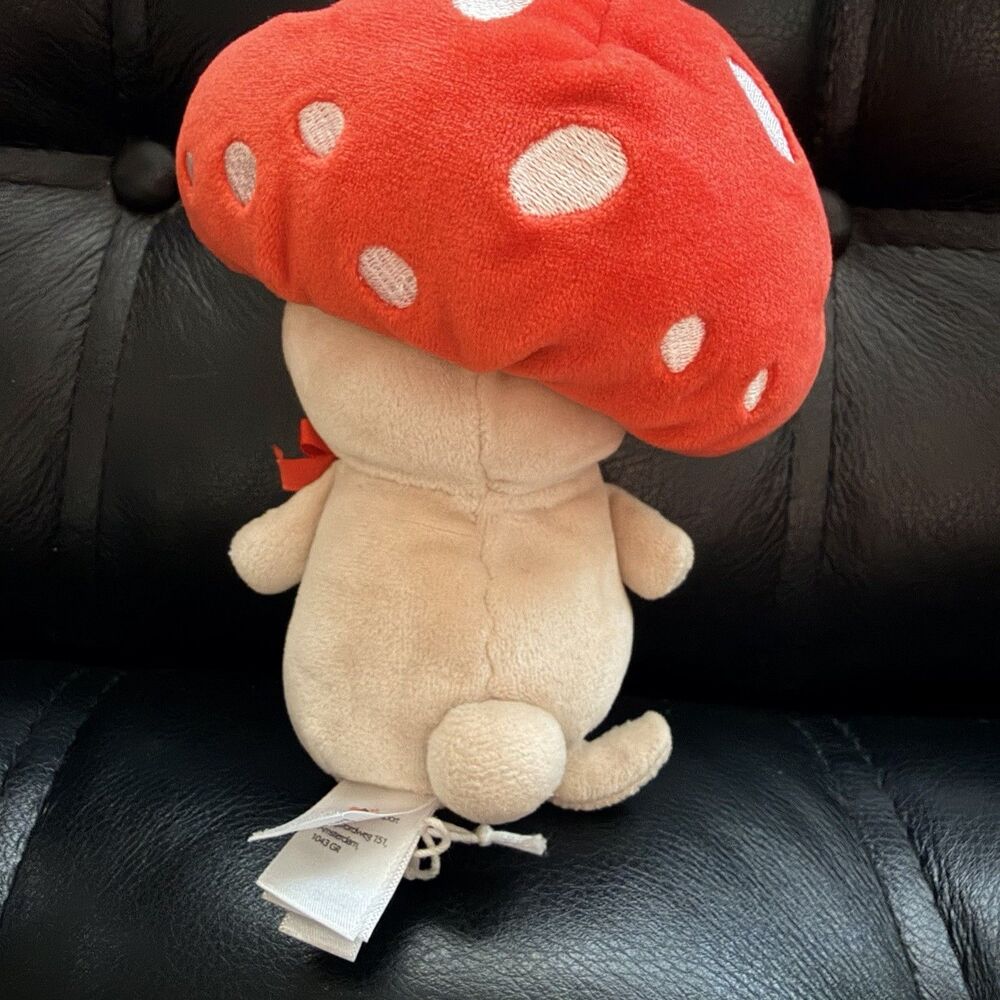 Jellycat Amuseable Mushroom Plush Red Toadstool Stuffed Toy 7” Soft Doll Retired - Picture 5 of 11